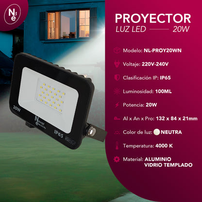 Proyector Led FLOODLIGHT 20W