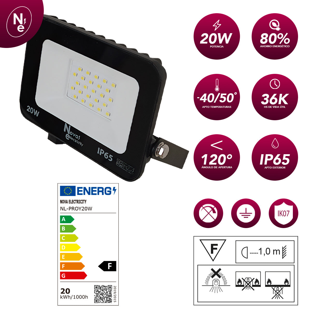 Proyector Led FLOODLIGHT 20W