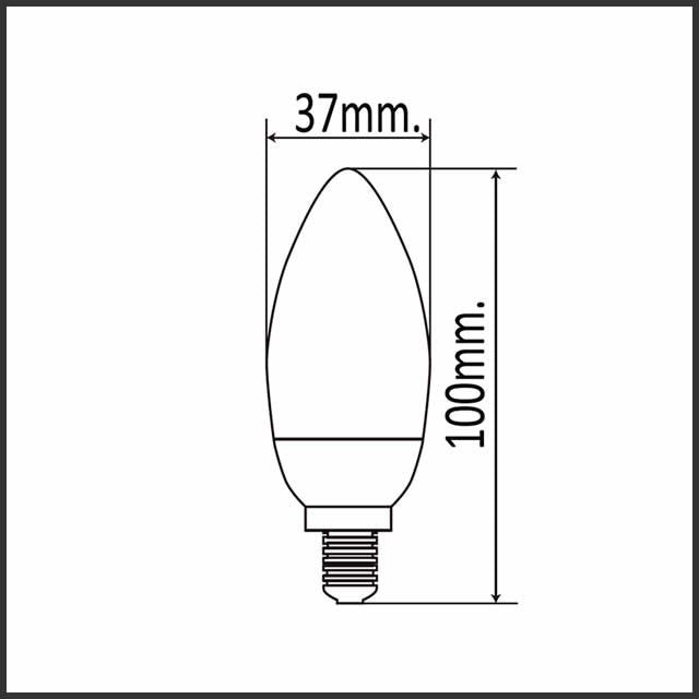 Vela ECO LED E27 6W - Eficiencia y Estilo para Iluminación Decorativa