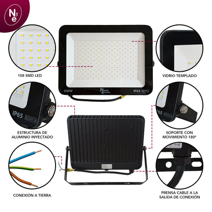 Proyector Led FLOODLIGHT 200W