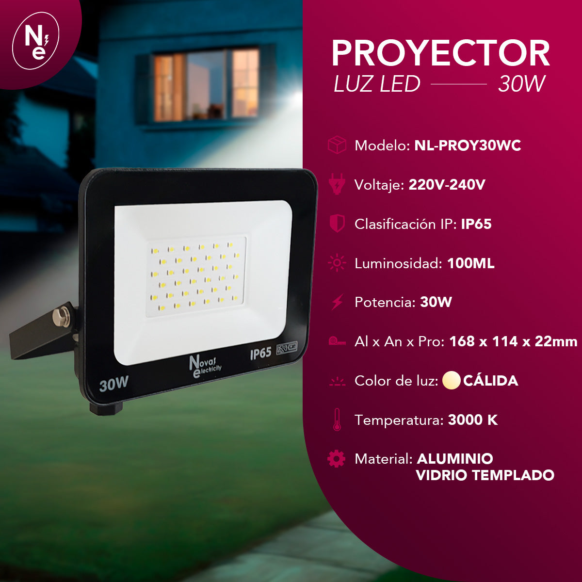 Proyector Led FLOODLIGHT 30W