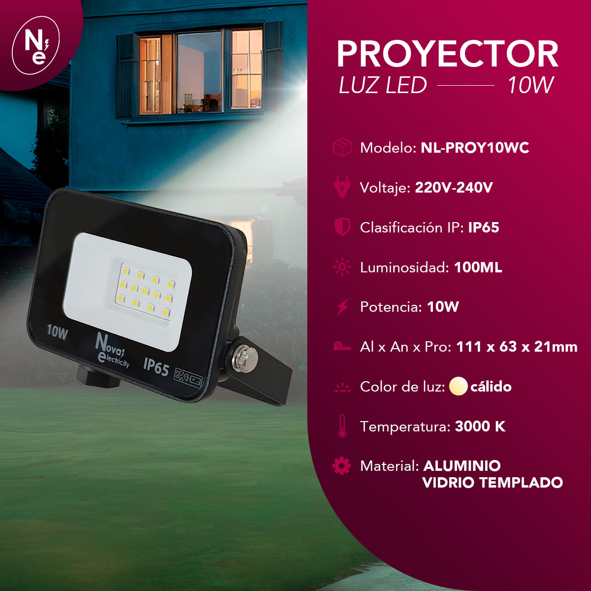 Proyector Led FLOODLIGHT 10W