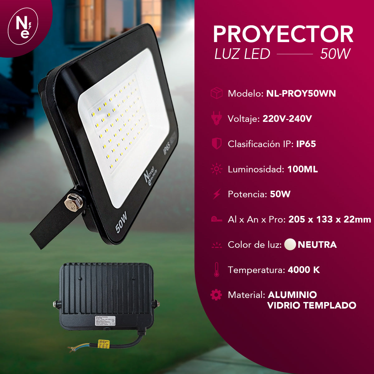 Proyector Led FLOODLIGHT 50W