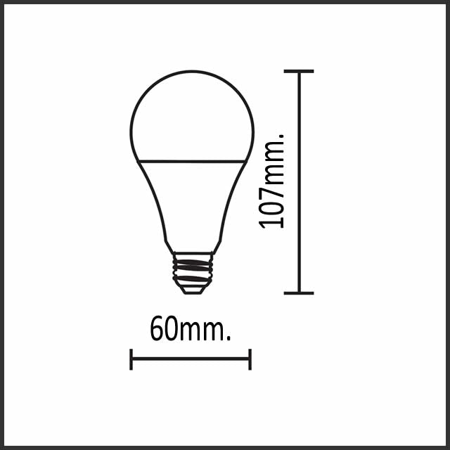 Bulbo ECO LED A60 7W - Luz Cálida, Fría y Neutra | Eficiencia en Iluminación Clásica