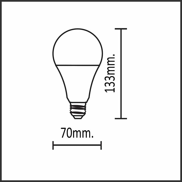 Bulbo ECO LED A70 15W - Luz Cálida, Fría y Neutra | Eficiencia y Estilo Clásico