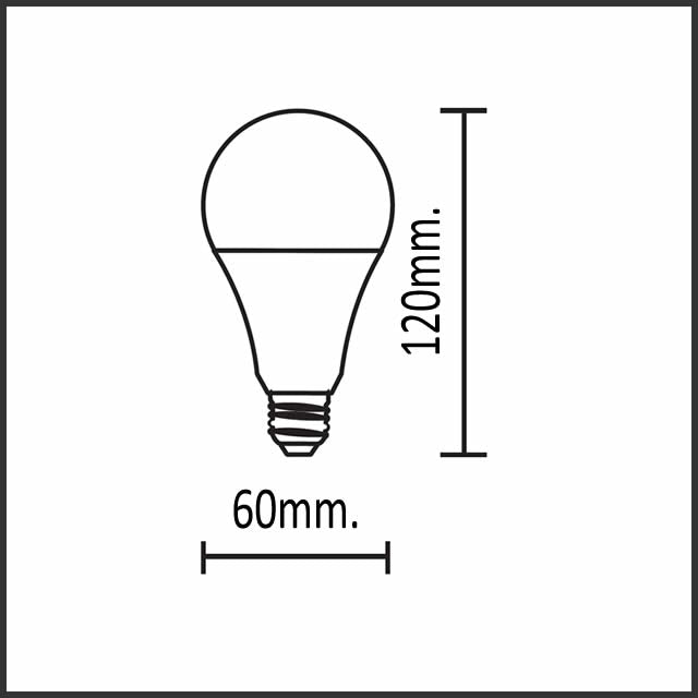 Bulbo ECO LED A60 12W - Opciones en Luz Cálida, Fría y Neutra | Estilo Clásico y Eficiencia